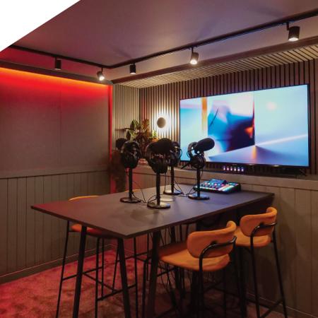 colony coworking podcast studio in jactin house available for hire