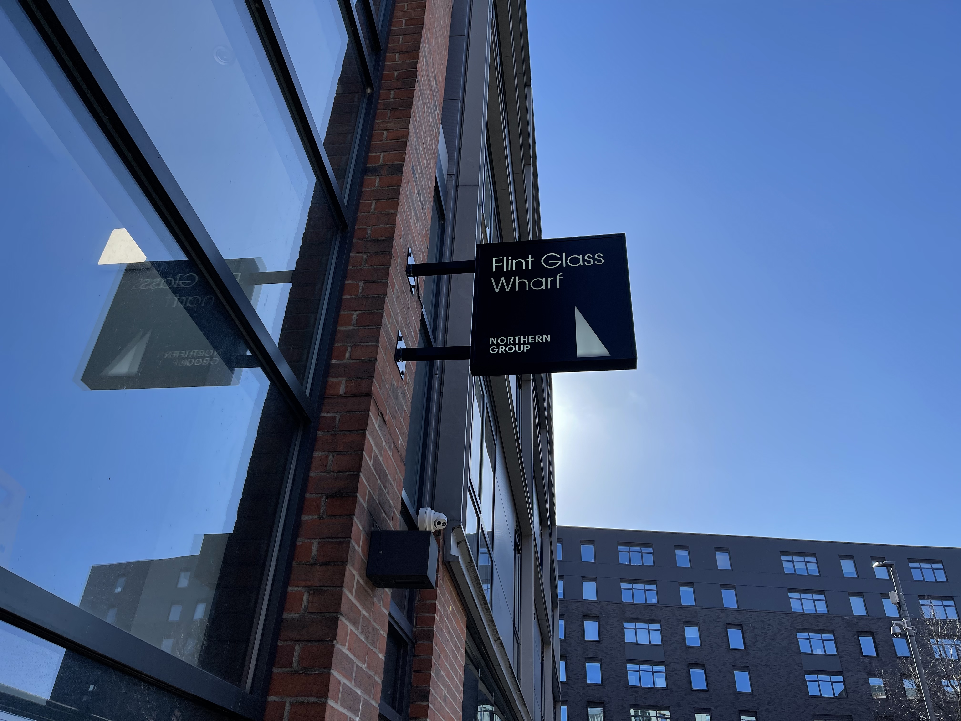 flint glass wharf ancoats exterior sign