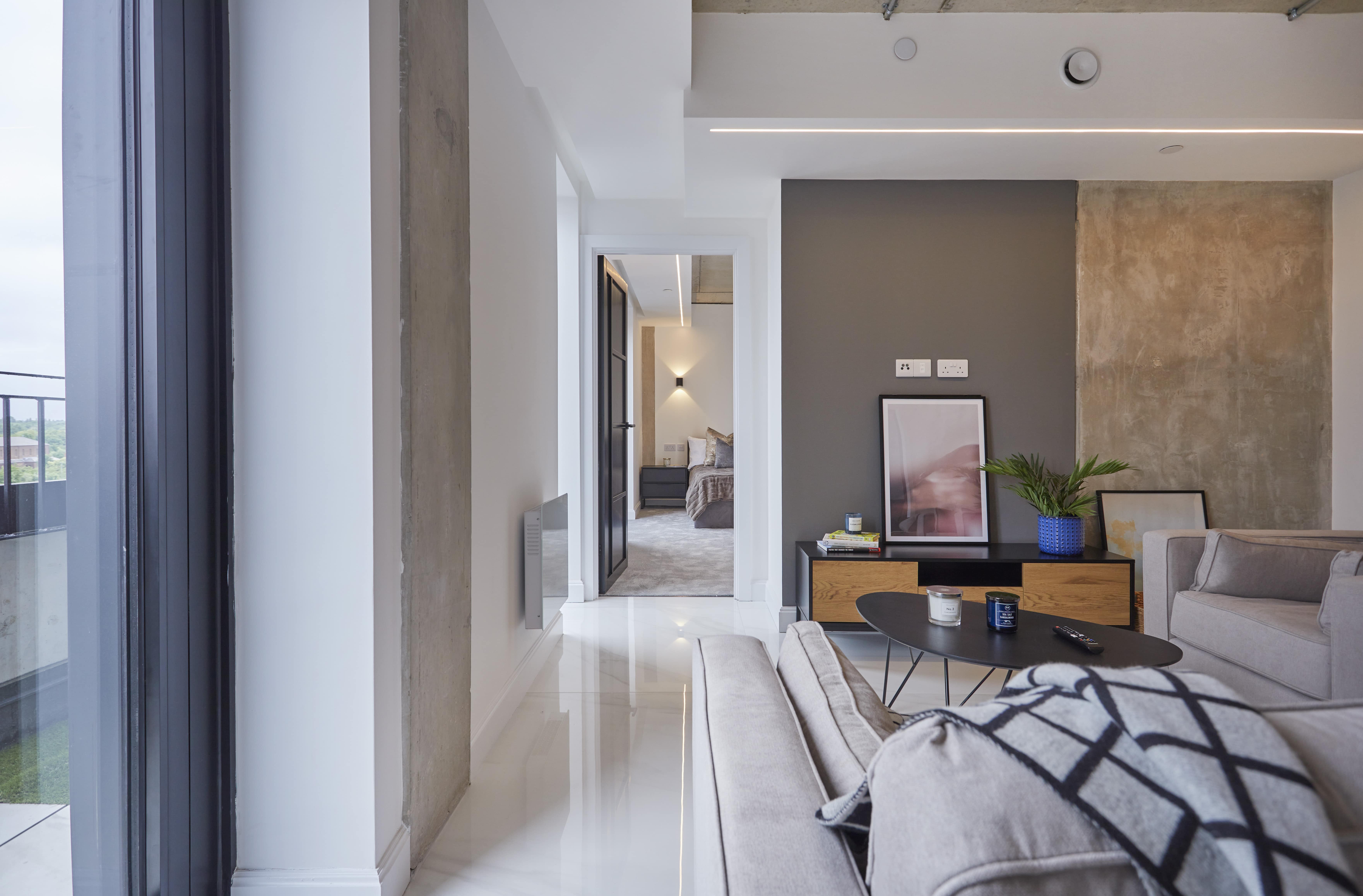 furnished living room in one silk street