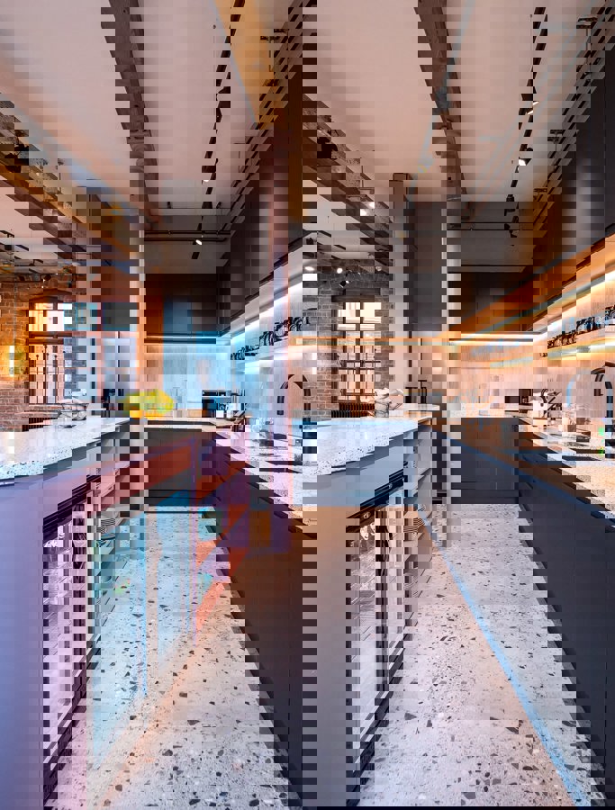 flint glass works kitchen