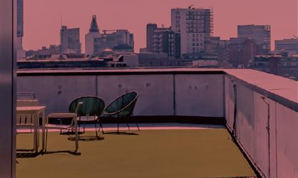 roof terrace silk street