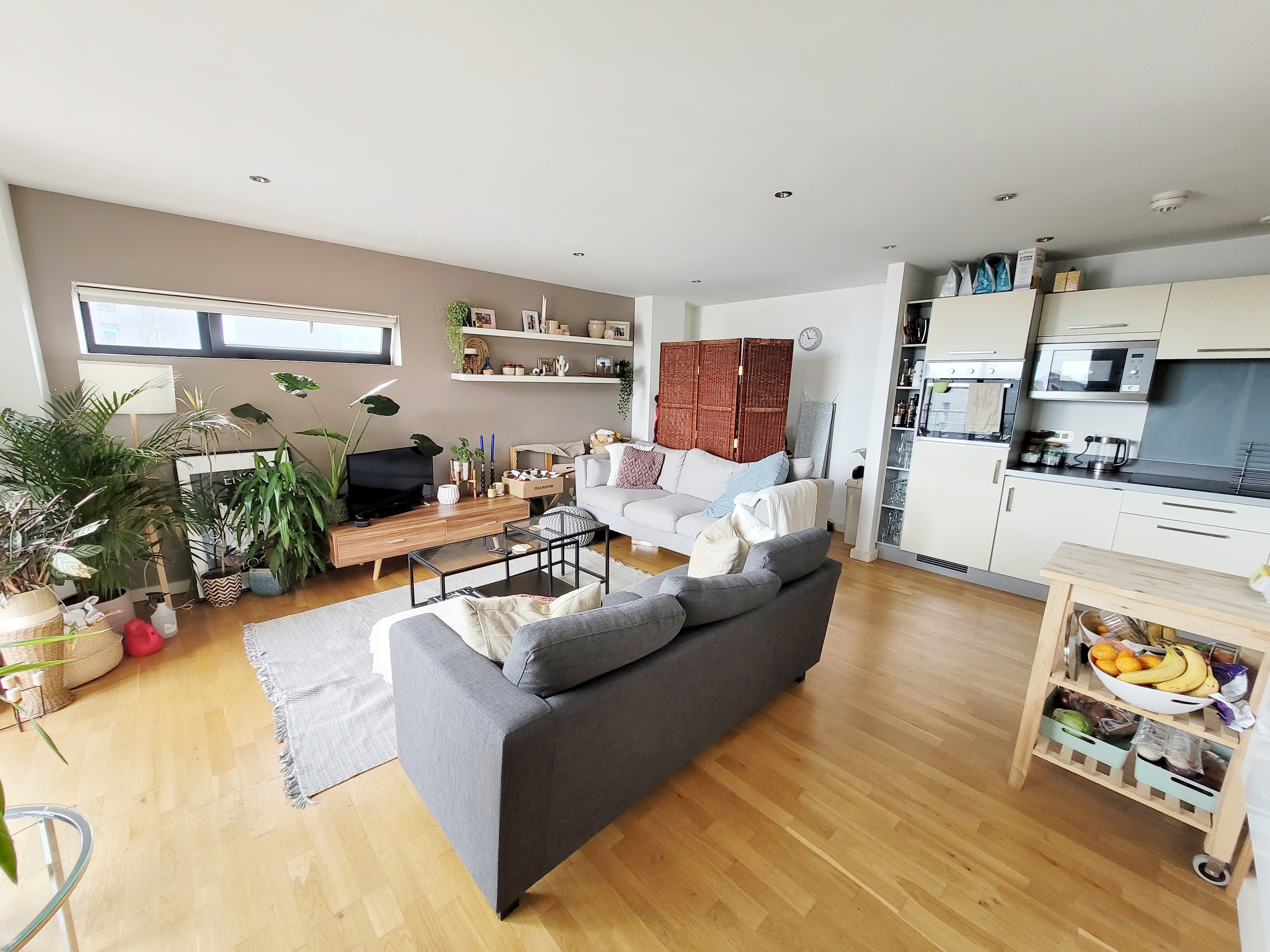 flint glass wharf ancoats living room furnished