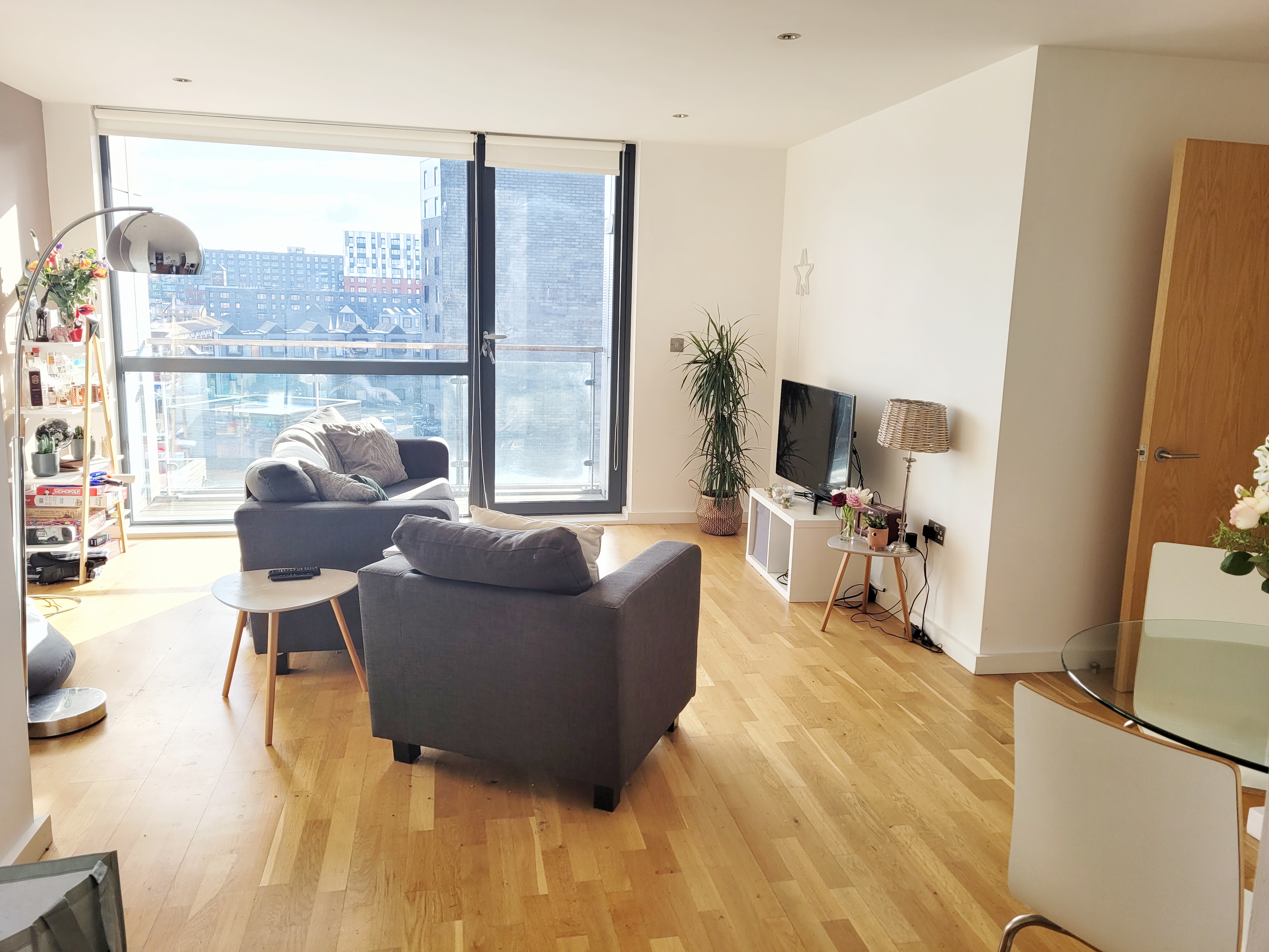flint glass wharf ancoats living room